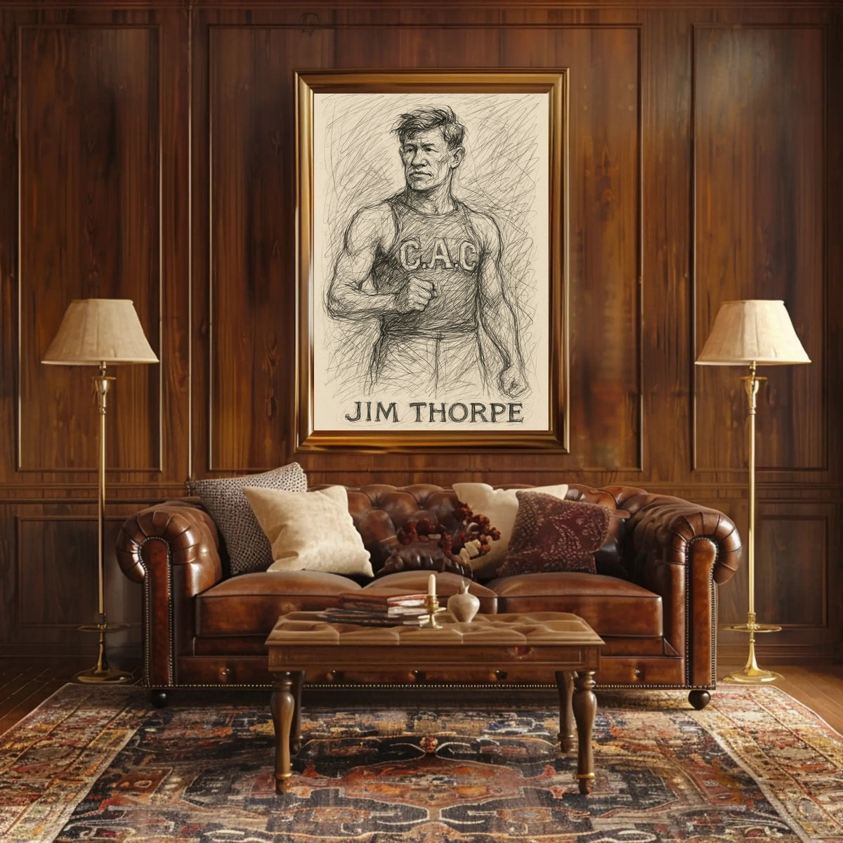 Jim Thorpe Athletic Legend Poster