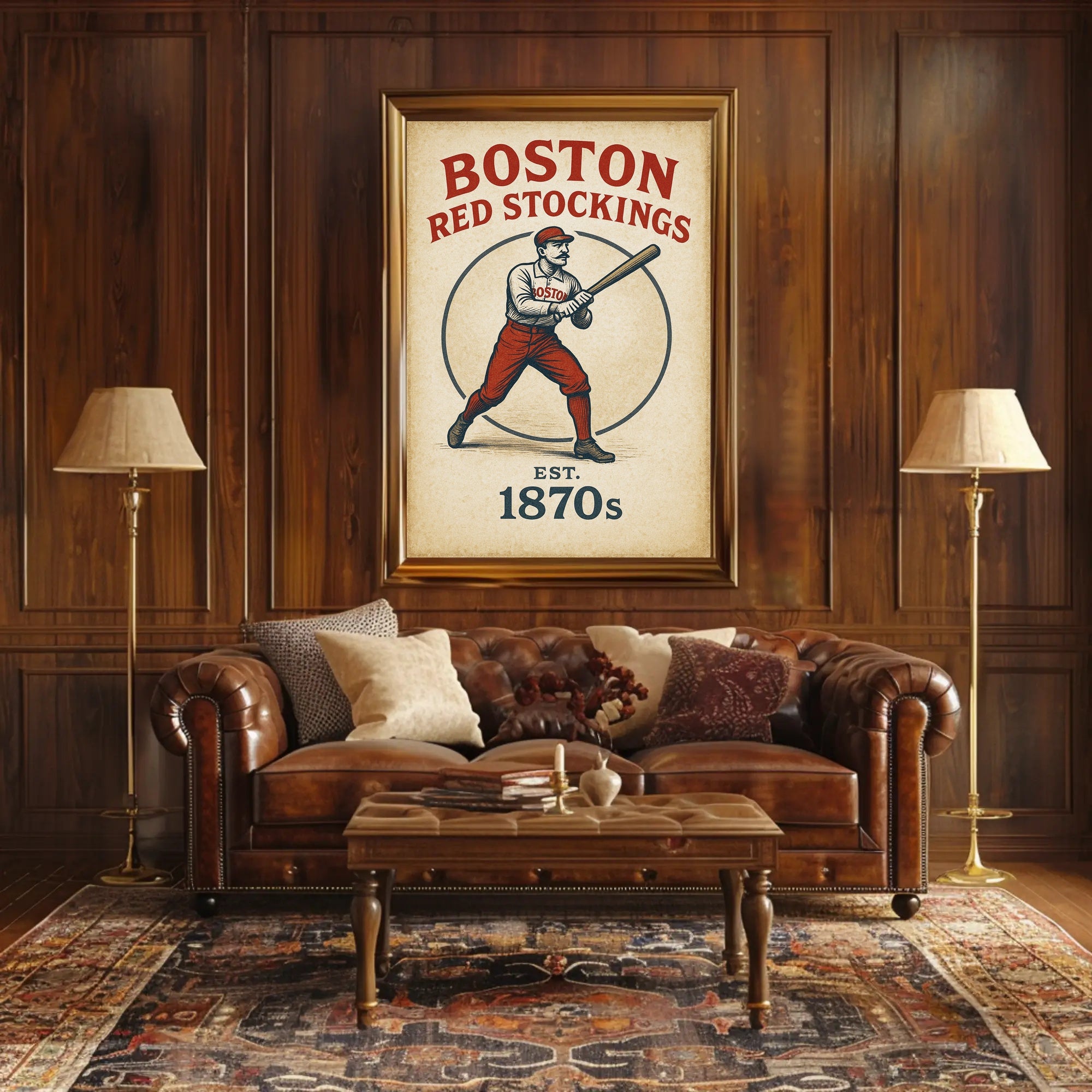 Boston Red Stockings  Est. 1870s Poster PosterGoat