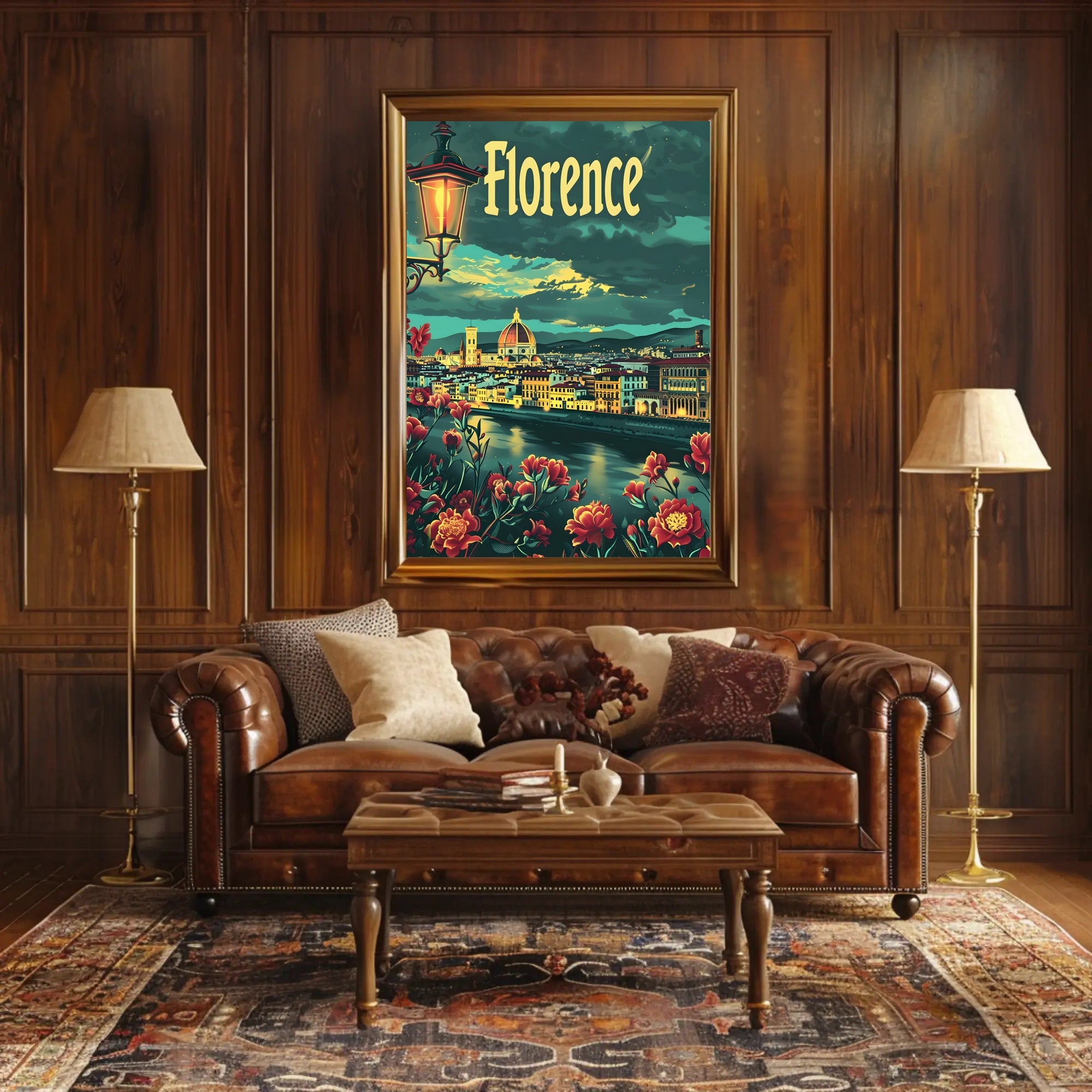 Florence Cathedral Vintage Artistry Poster