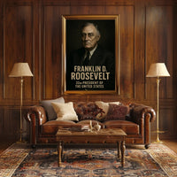 Franklin D. Roosevelt 32nd President Poster