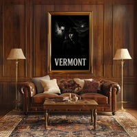 Vermont Noir Vintage Travel Poster
