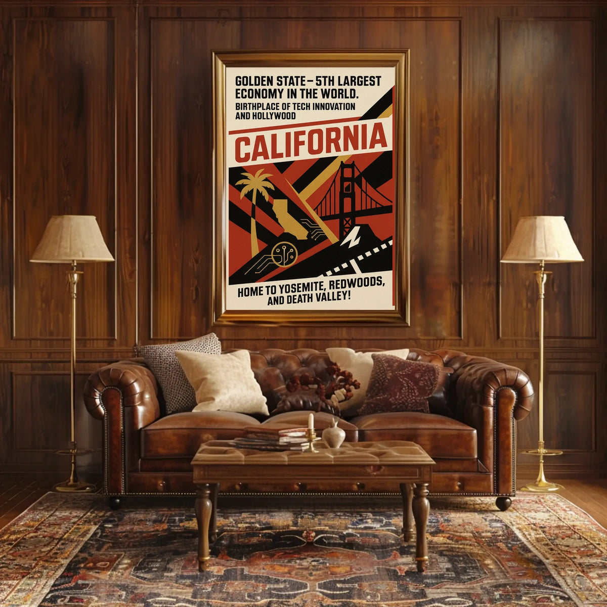 California The Golden State Poster
