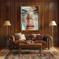 Mystical Hooded Figure in Enchanted Forest Poster PosterGoat