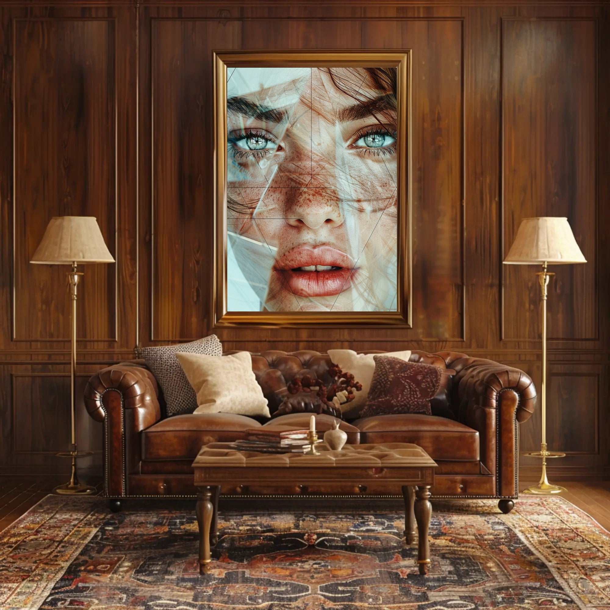 Mystical Hooded Figure in Enchanted Forest Poster PosterGoat