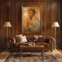 Religious Iconography Art: Byzantine Serenity Cultural Poster
