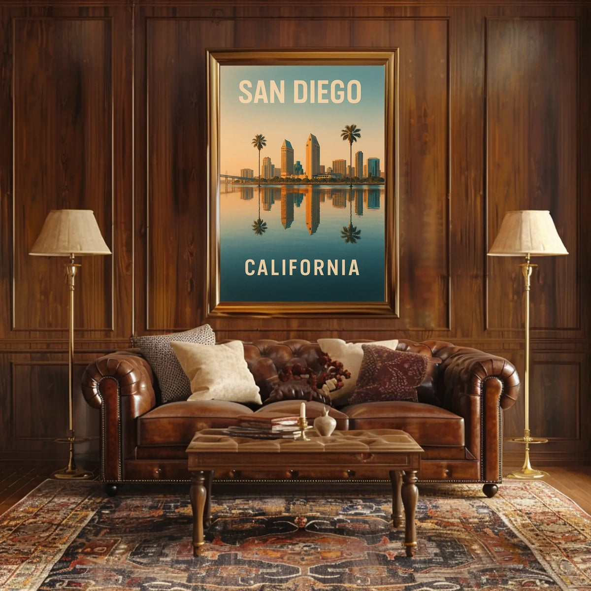 San Diego Skyline Poster