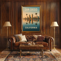 San Diego Skyline Poster