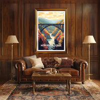 New River Gorge National Park Vintage Poster