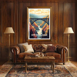 New River Gorge National Park Vintage Poster