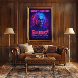 Albert Einstein Theory Of Relativity Poster