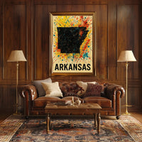 Arkansas State Art Poster