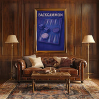 Backgammon Art Poster