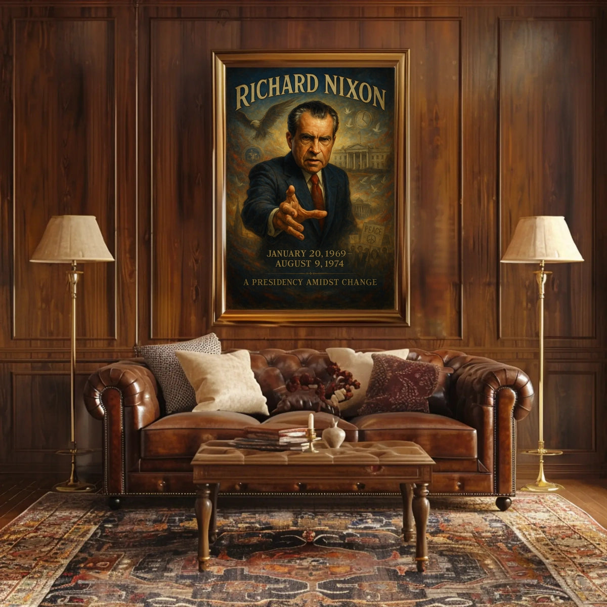 Richard Nixon A Presidency Amidst Change Poster