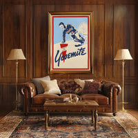 Yosemite Ski School Adventure Poster