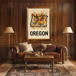 Oregon Art Splash Poster