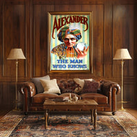 Mystical Psychic Performer Vintage Artistic Pop Culture Poster