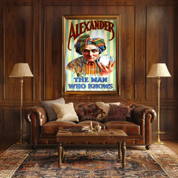 Mystical Psychic Performer Vintage Artistic Pop Culture Poster