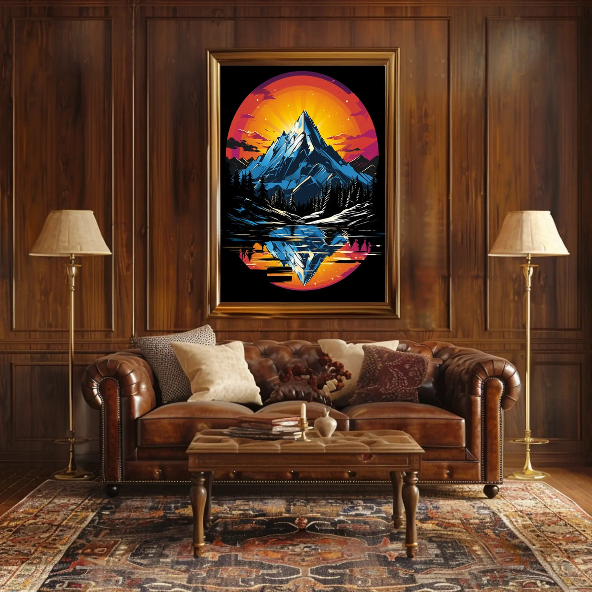 Majestic Mountain Reflection Poster