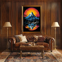 Majestic Mountain Reflection Poster