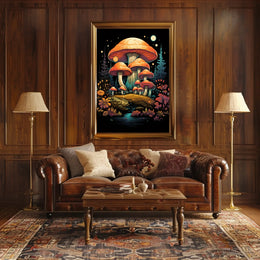 Enchanted Forest Mushroom Art Poster - Pop Culture Poster