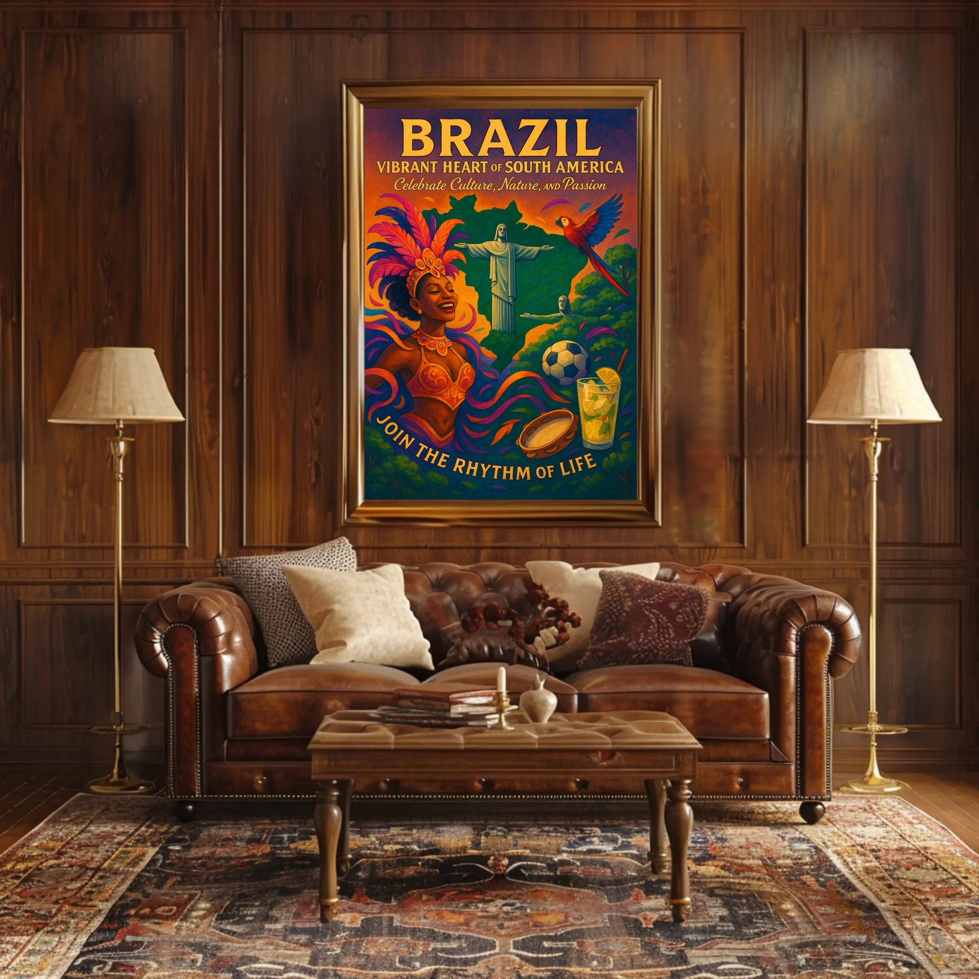 Vibrant Heart of South America Poster