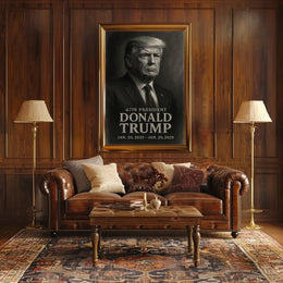 Donald Trump 47Th President Iconic Scenic Portrait Art Patriotic Decor Lovers Wanderlust Spirit Poster