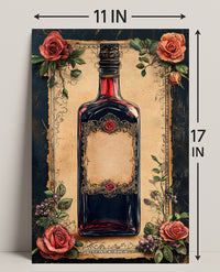 Vintage Elegance Rose-Embellished Poster
