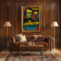 Andrew Johnson 17th President of the United States Graffiti Pop Art Poster