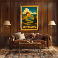 North Dakota Landscape Poster