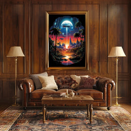 Cosmic Oasis Poster