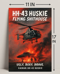 Kaman HH-43 Huskie Ugly. Boxy. Brave Poster PosterGoat