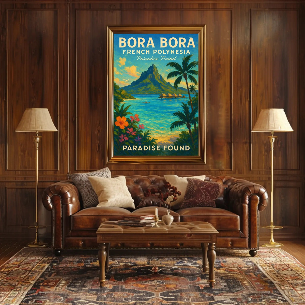 Bora Bora Paradise Found Vibrant Poster Travel Enthusiasts