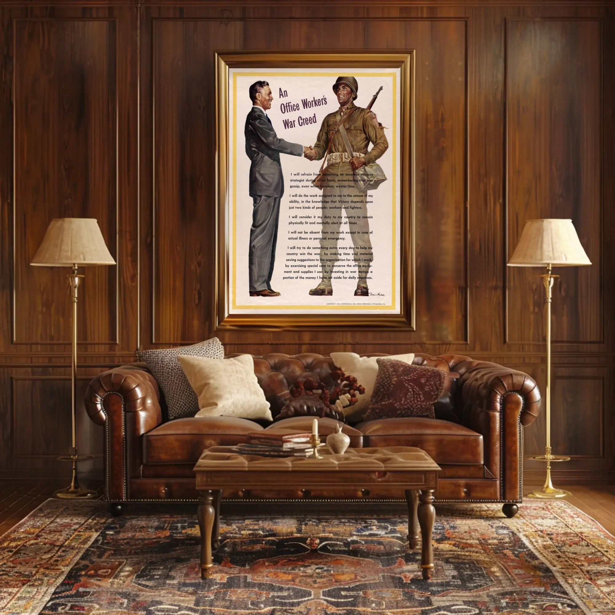 An Office Worker's War Creed Poster PosterGoat