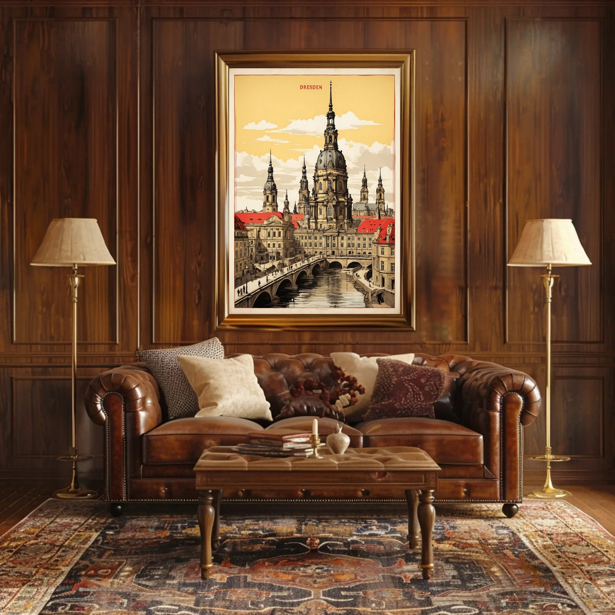 Dresden Architectural Elegance Poster