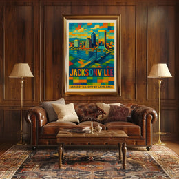 Jacksonville Largest U.S. City by Land Area Poster