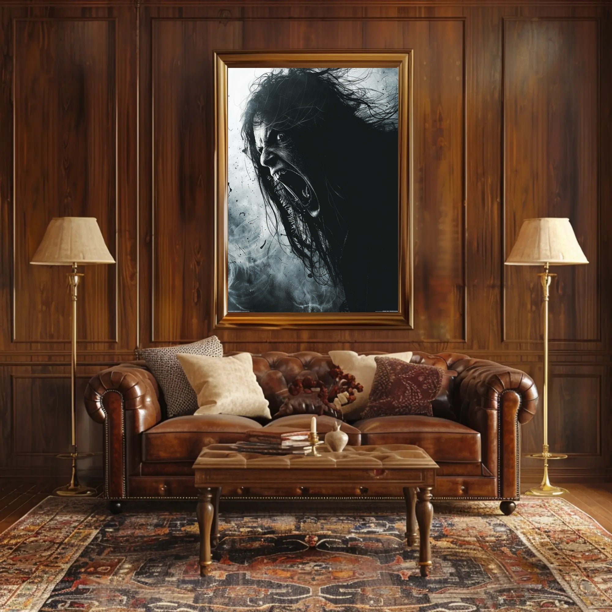 Intense Expression Art Poster for Home Decor and Wall Art PosterGoat