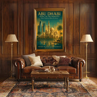 Abu Dhabi Wonders Tradition Meets Modernity Travel Poster