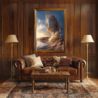 Desert Fantasy Face Art in a Fantasy or Mythology Poster PosterGoat