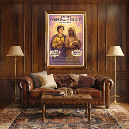 Saints Perpetua and Felicity Poster PosterGoat