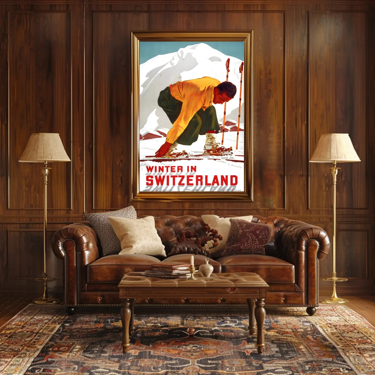 Winter In Switzerland Poster