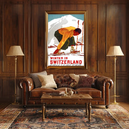 Winter In Switzerland Poster