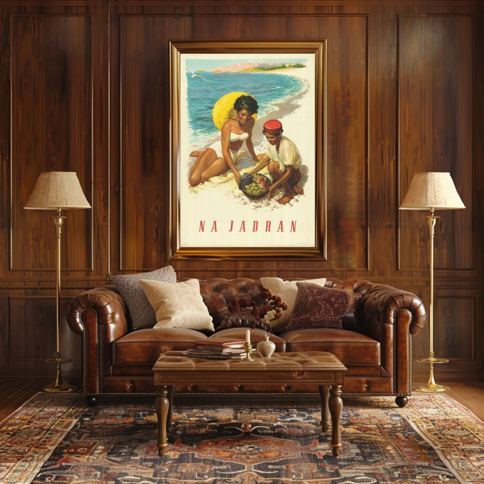 Seaside Bliss on the Adriatic Poster PosterGoat