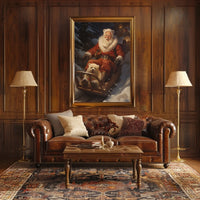 SantaS Joyful Sleigh Ride Poster