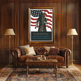 Join the Army: Be a Warrior - Military Recruitment Poster