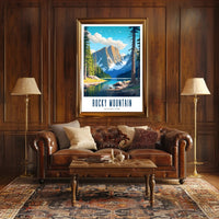 Rocky Mountain National Park Scenic Poster Print