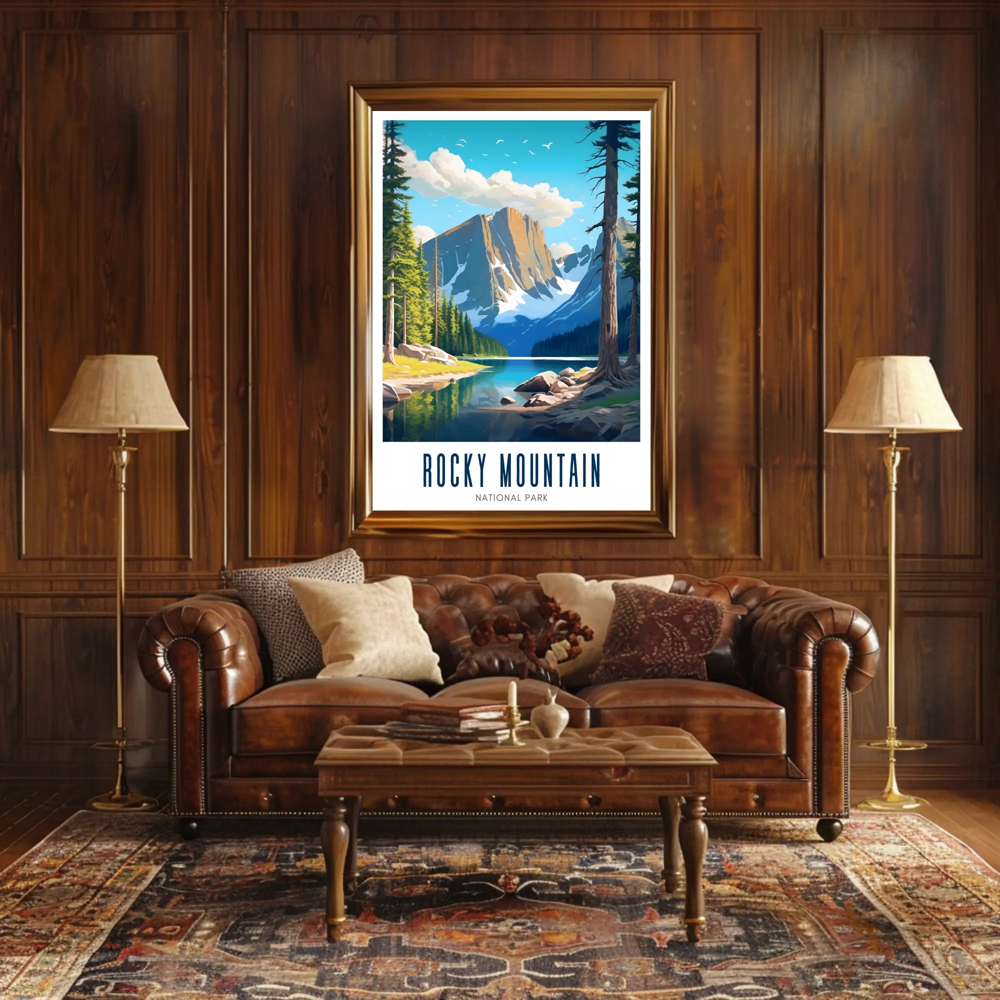 Rocky Mountain National Park Scenic Poster Print