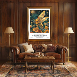Vibrant Bee and Sunflower Cosmic Artistry Poster