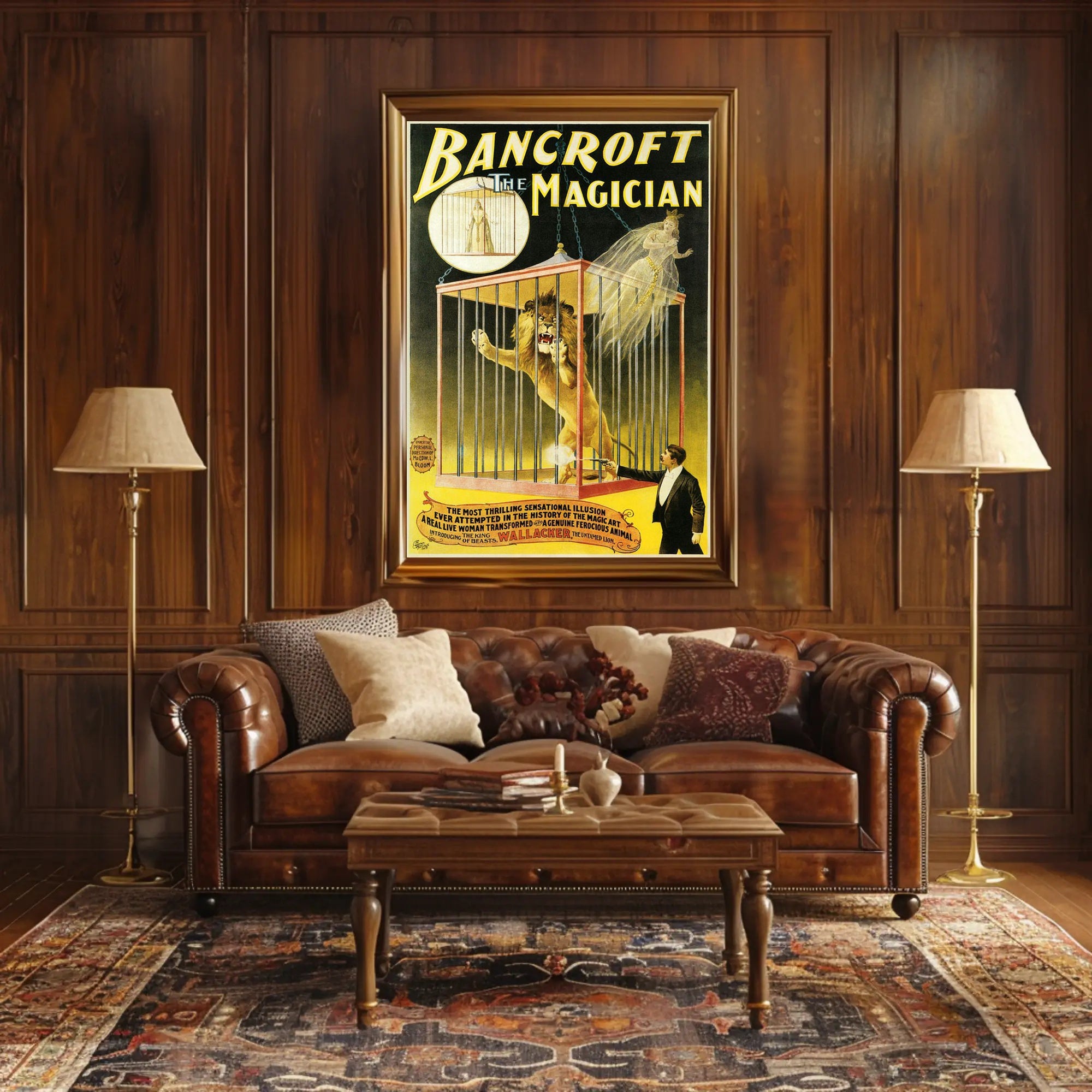 Bancroft The Magician Vintage Poster - Cultural or Heritage Poster