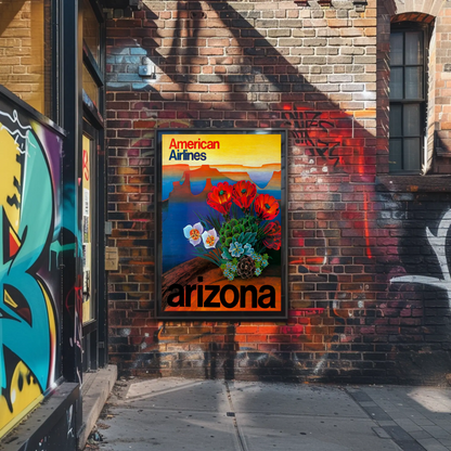 American Airlines Arizona Travel Poster