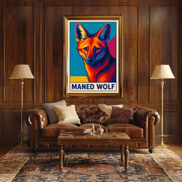 Maned Wolf Poster